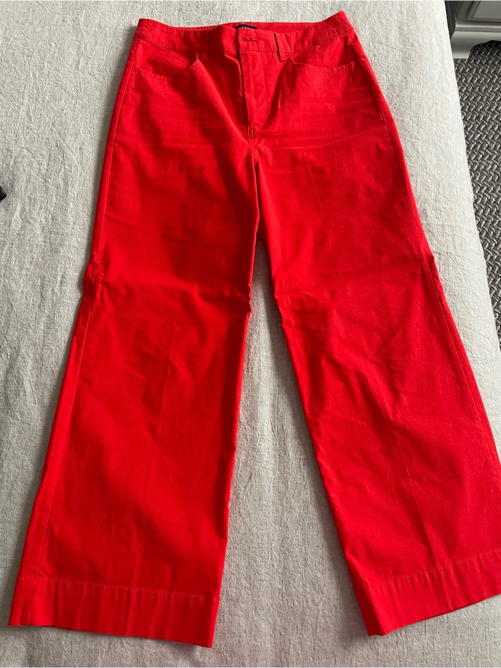 J. Crew Bright Red Wide-Leg Pants